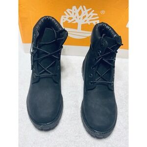 Timberland 6-INCH PREMIUM TB08658A Womens BLACK Nubuck Waterproof Boots NEW Sz 7